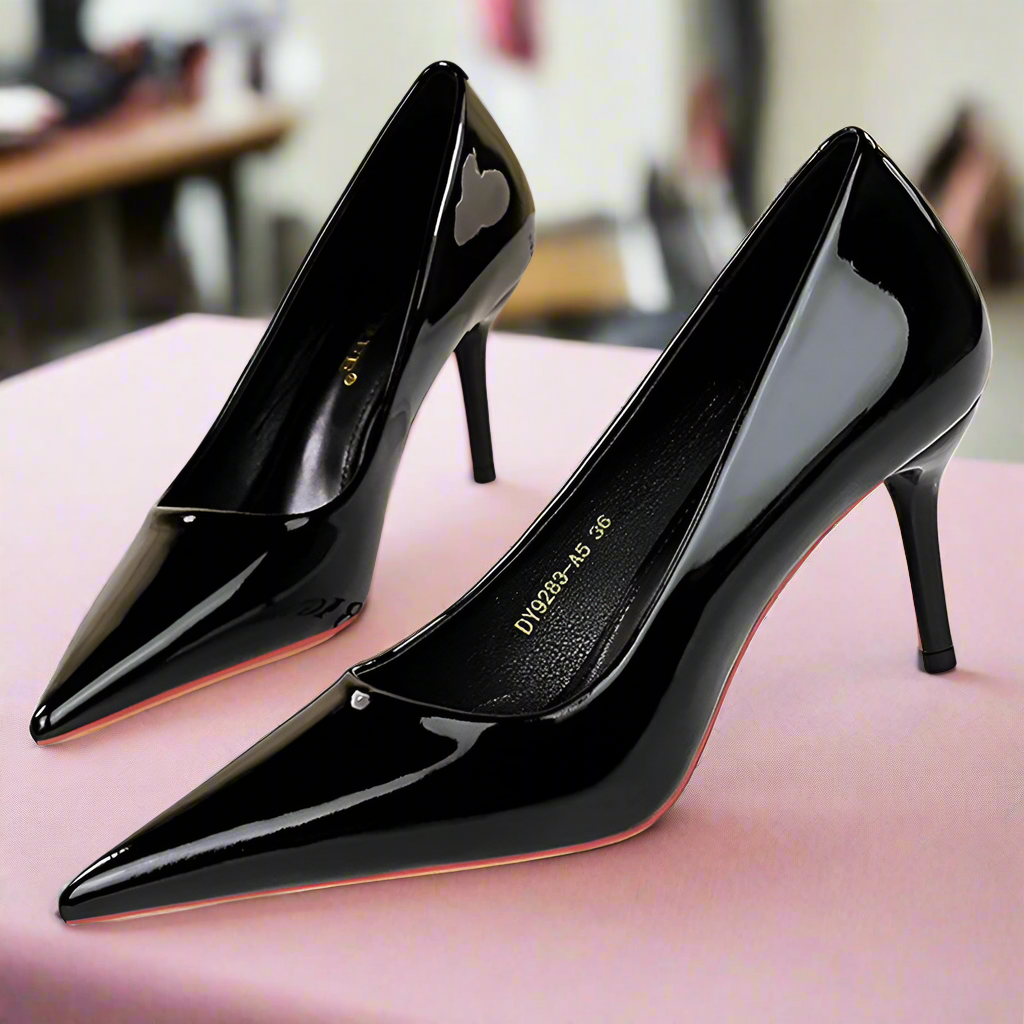 Patent Leather Women Pumps