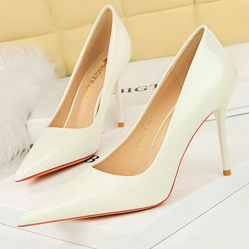 Patent Leather Women Pumps