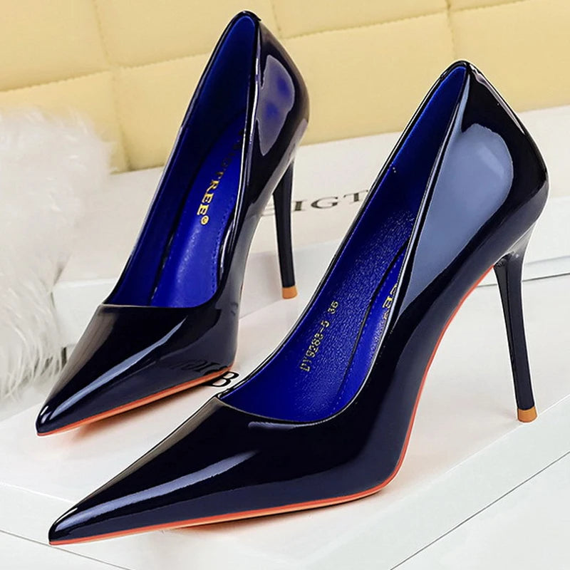 Patent Leather Women Pumps